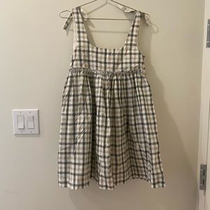 Zara Checked Babydoll Dress